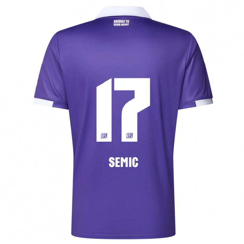 Danxen Heren Lion Semic #17 Paars Wit Thuisshirt Thuistenue 2025/26 T-Shirt