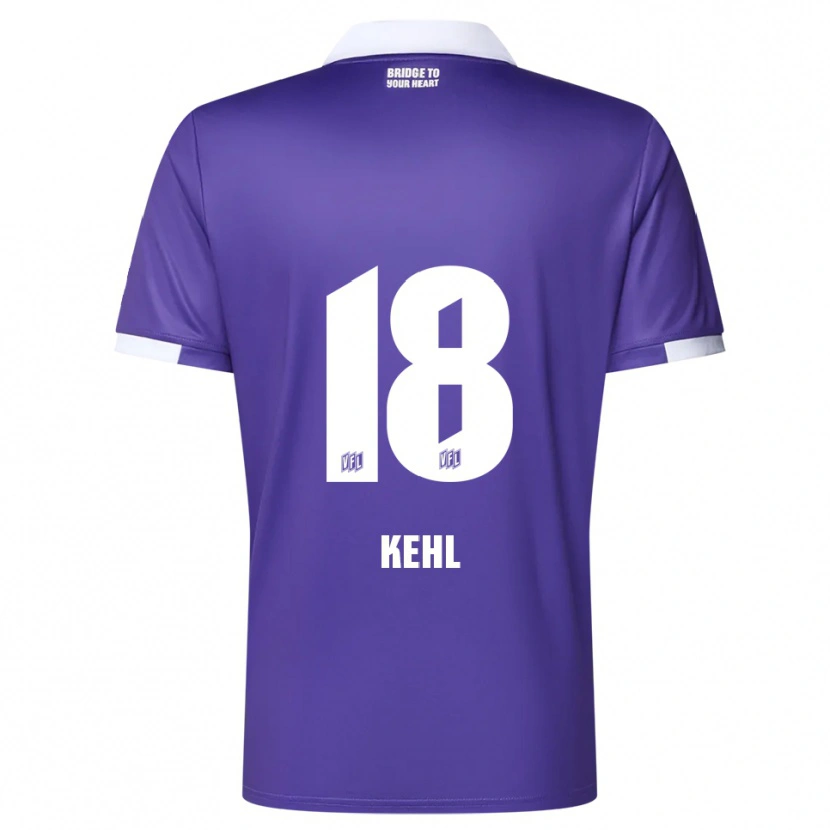 Danxen Heren Lars Kehl #18 Paars Wit Thuisshirt Thuistenue 2025/26 T-Shirt