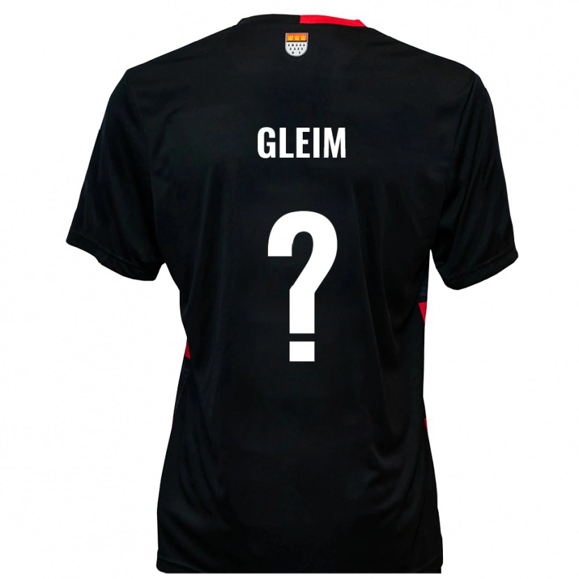 Danxen Heren Rebecca Gleim #0 Zwart Rood Thuisshirt Thuistenue 2025/26 T-Shirt