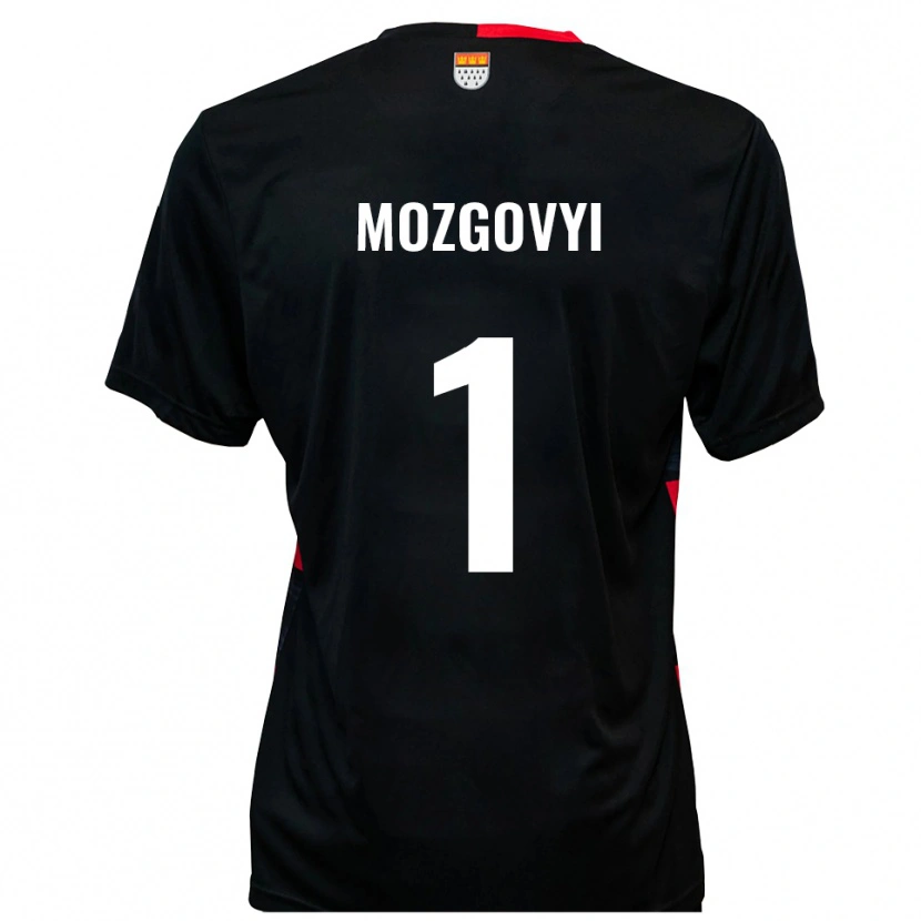 Danxen Heren Arseniy Mozgovyi #1 Zwart Rood Thuisshirt Thuistenue 2025/26 T-Shirt