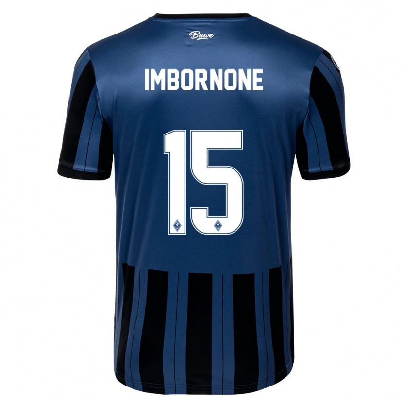 Danxen Heren Fabio Imbornone #15 Blauw Grijs Zwart Thuisshirt Thuistenue 2025/26 T-Shirt
