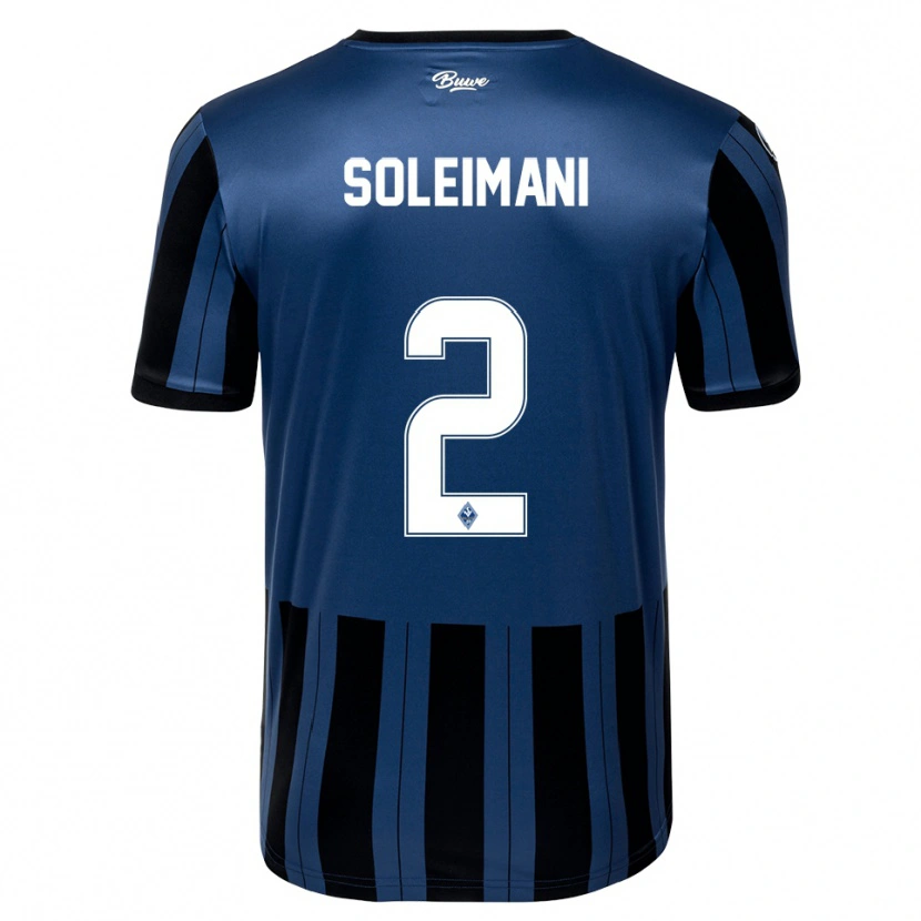 Danxen Heren Amir Soleimani #2 Blauw Grijs Zwart Thuisshirt Thuistenue 2025/26 T-Shirt
