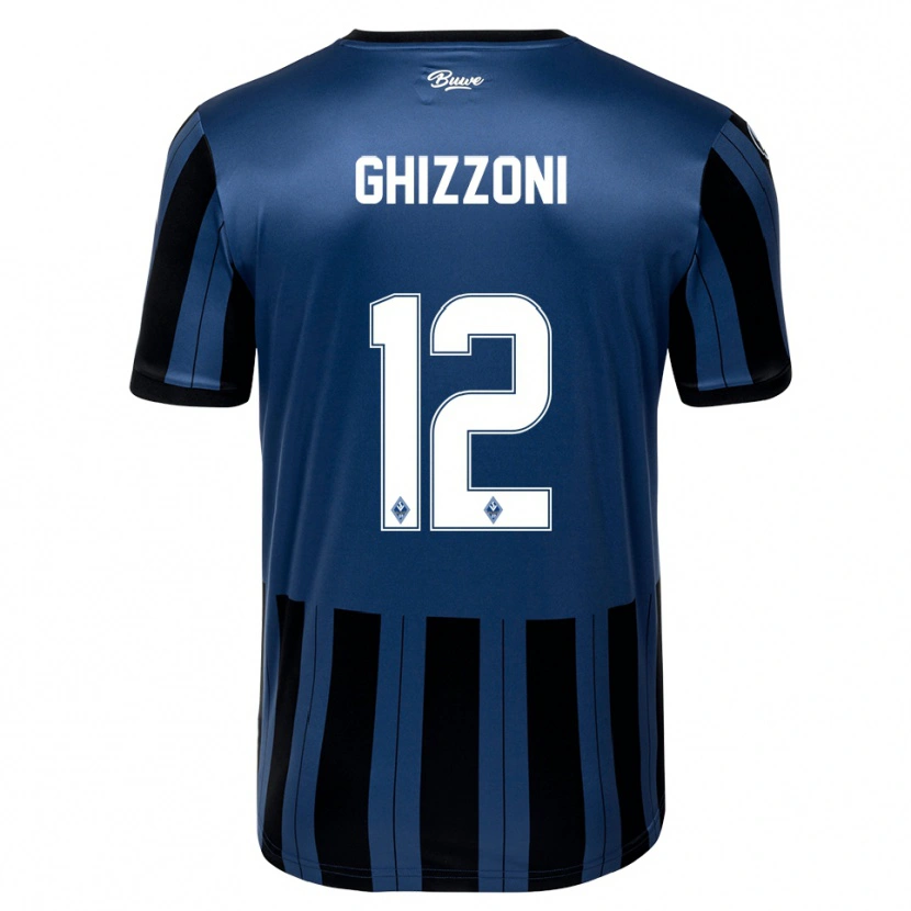 Danxen Heren Xanjo Ghizzoni #12 Blauw Grijs Zwart Thuisshirt Thuistenue 2025/26 T-Shirt