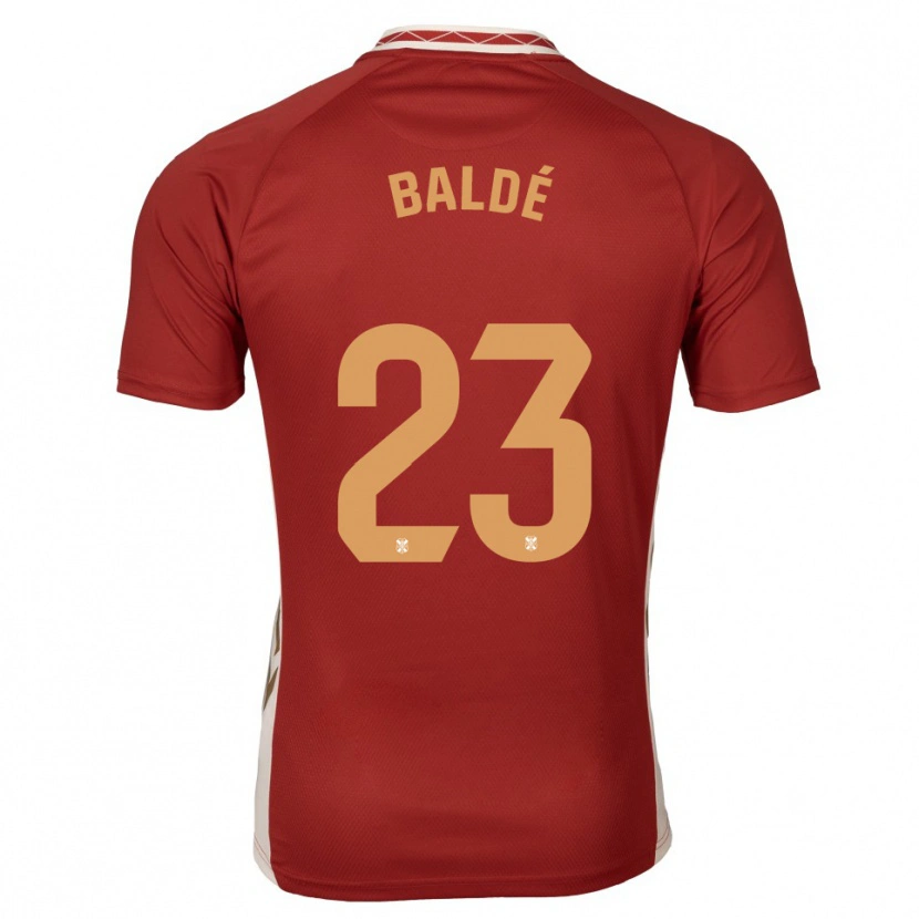 Danxen Heren Ibrahim Baldé #23 Bordeaux Goud Uitshirt Uittenue 2025/26 T-Shirt