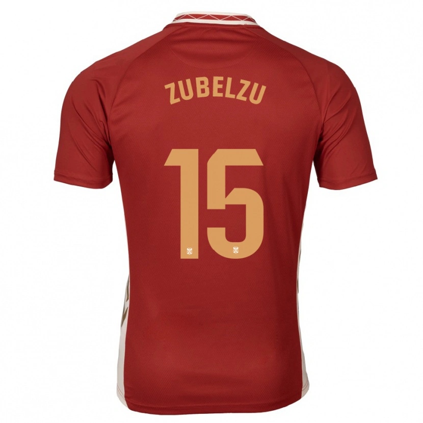 Danxen Heren Julen Zubelzu #15 Bordeaux Goud Uitshirt Uittenue 2025/26 T-Shirt