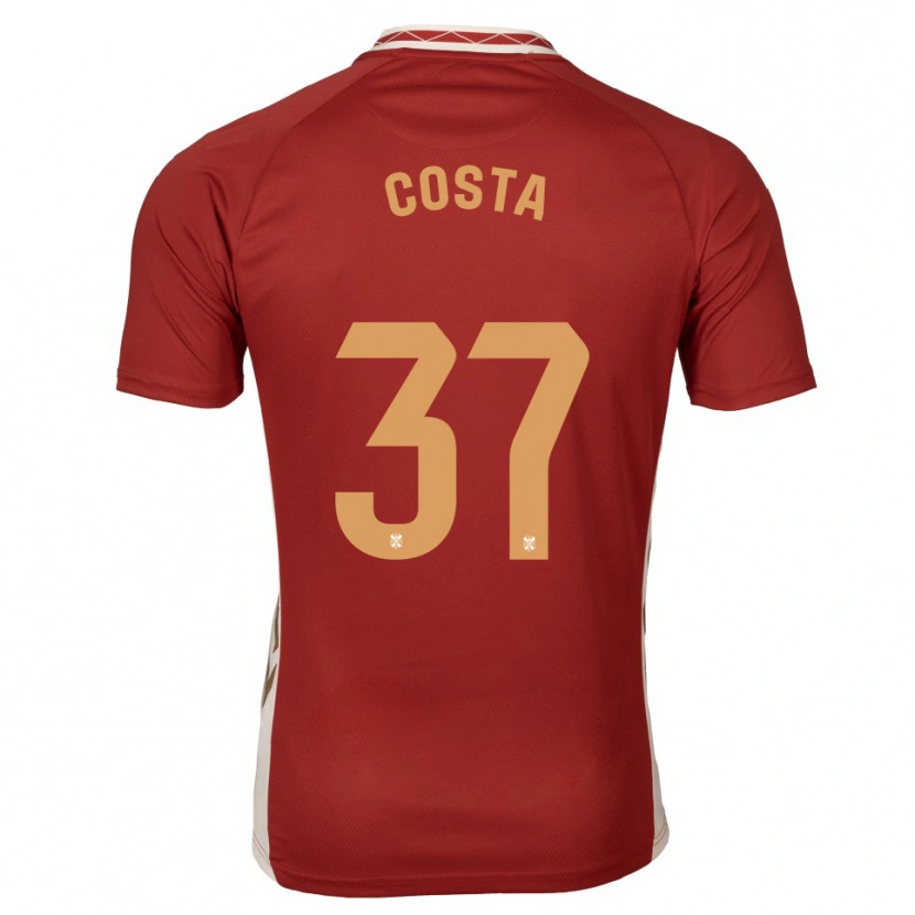 Danxen Heren Mauro Costa #37 Bordeaux Goud Uitshirt Uittenue 2025/26 T-Shirt