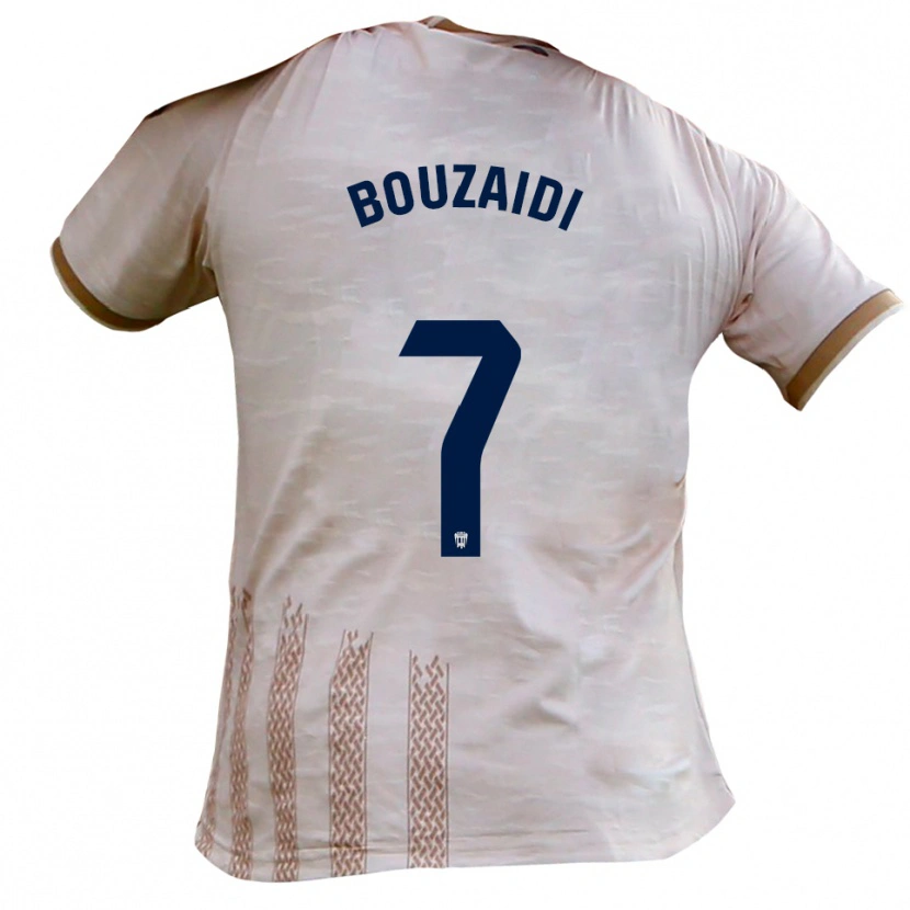 Danxen Heren Simo Bouzaidi #7 Gebroken Wit Bruin Uitshirt Uittenue 2025/26 T-Shirt