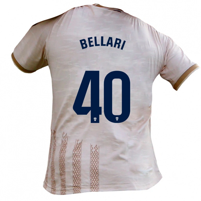 Danxen Heren Hamza Bellari #40 Gebroken Wit Bruin Uitshirt Uittenue 2025/26 T-Shirt