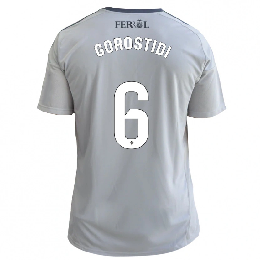 Danxen Heren Ander Gorostidi #6 Grijs Zilver Uitshirt Uittenue 2025/26 T-Shirt
