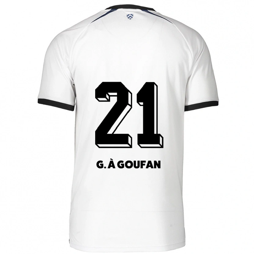 Danxen Heren Marc Gouiffe À Goufan #21 Wit Zwart Uitshirt Uittenue 2025/26 T-Shirt