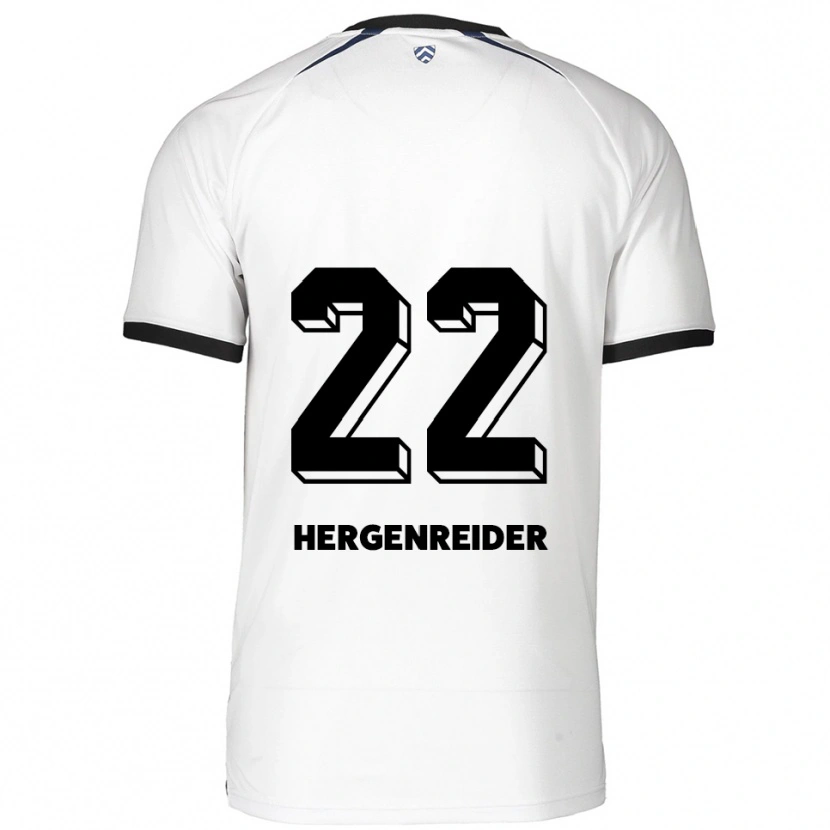 Danxen Heren Lennart Hergenreider #22 Wit Zwart Uitshirt Uittenue 2025/26 T-Shirt
