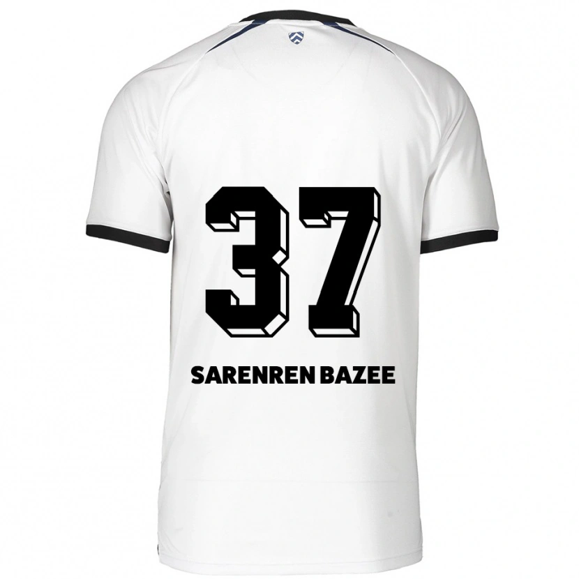 Danxen Heren Noah Sarenren Bazee #37 Wit Zwart Uitshirt Uittenue 2025/26 T-Shirt