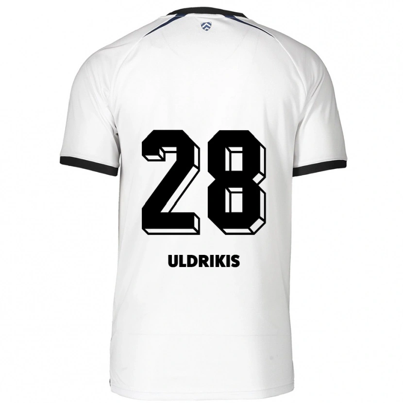 Danxen Heren Roberts Uldrikis #28 Wit Zwart Uitshirt Uittenue 2025/26 T-Shirt