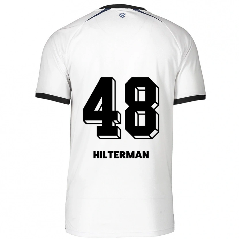 Danxen Heren Jeredy Hilterman #48 Wit Zwart Uitshirt Uittenue 2025/26 T-Shirt