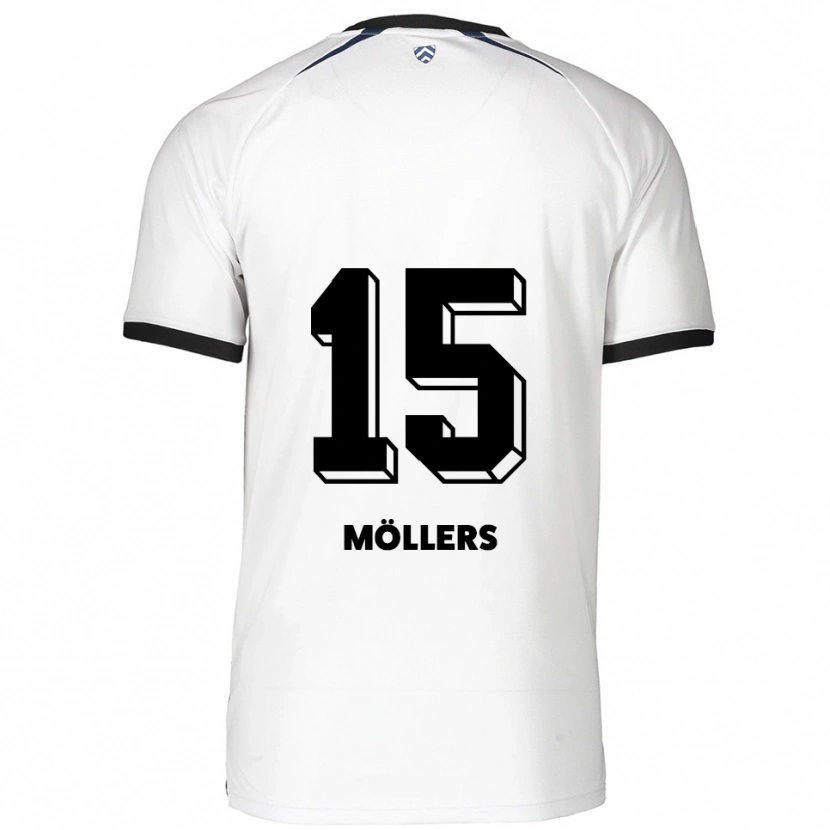 Danxen Heren Niklas Möllers #15 Wit Zwart Uitshirt Uittenue 2025/26 T-Shirt