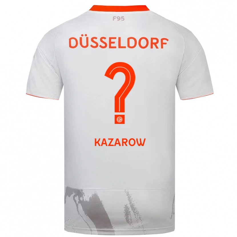 Danxen Heren Jonathan Kazarow #0 Wit Oranje Uitshirt Uittenue 2025/26 T-Shirt