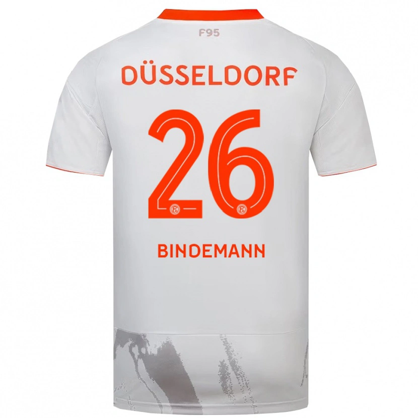 Danxen Heren Deniz Bindemann #26 Wit Oranje Uitshirt Uittenue 2025/26 T-Shirt
