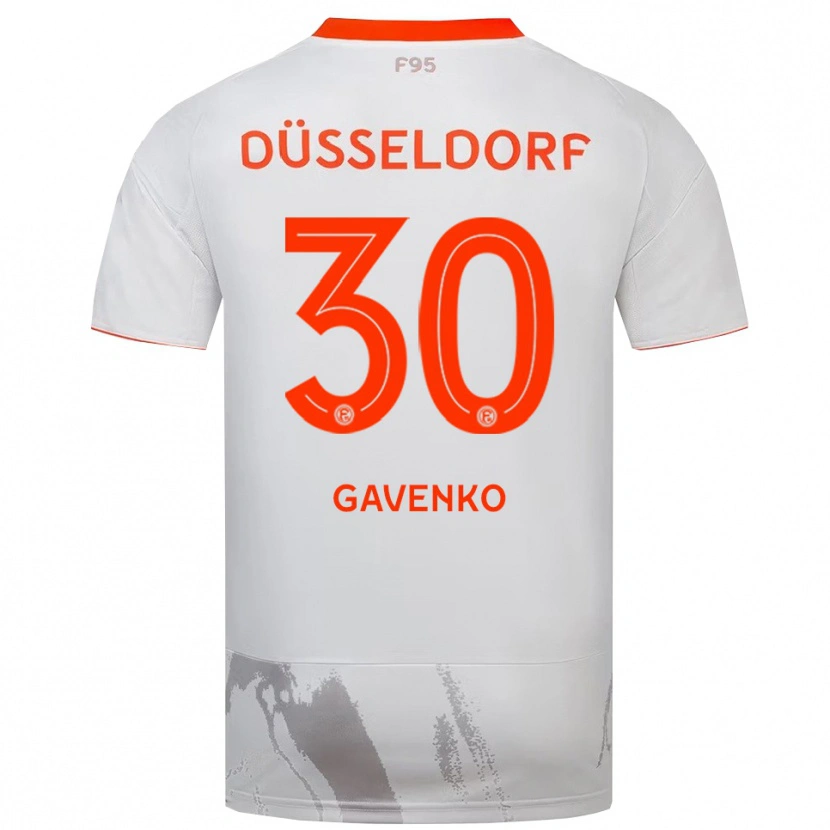 Danxen Heren Ivan Gavenko #30 Wit Oranje Uitshirt Uittenue 2025/26 T-Shirt