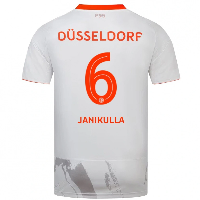 Danxen Heren Julius Janikulla #6 Wit Oranje Uitshirt Uittenue 2025/26 T-Shirt