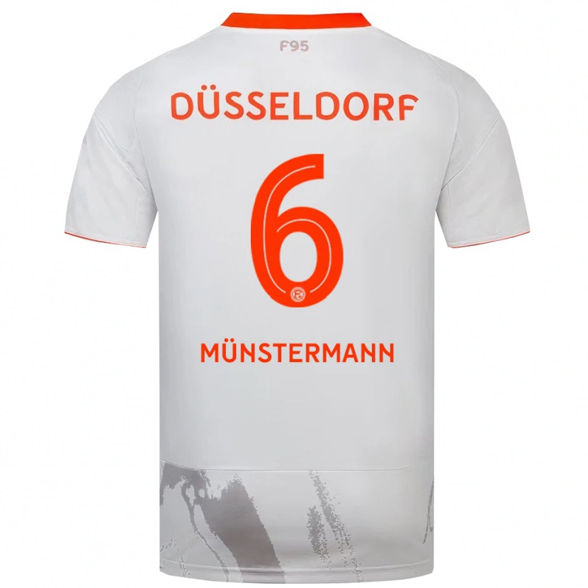Danxen Heren Paul Münstermann #6 Wit Oranje Uitshirt Uittenue 2025/26 T-Shirt
