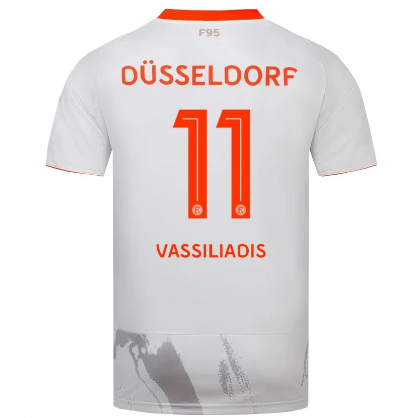 Danxen Heren Leonidas Vassiliadis #11 Wit Oranje Uitshirt Uittenue 2025/26 T-Shirt
