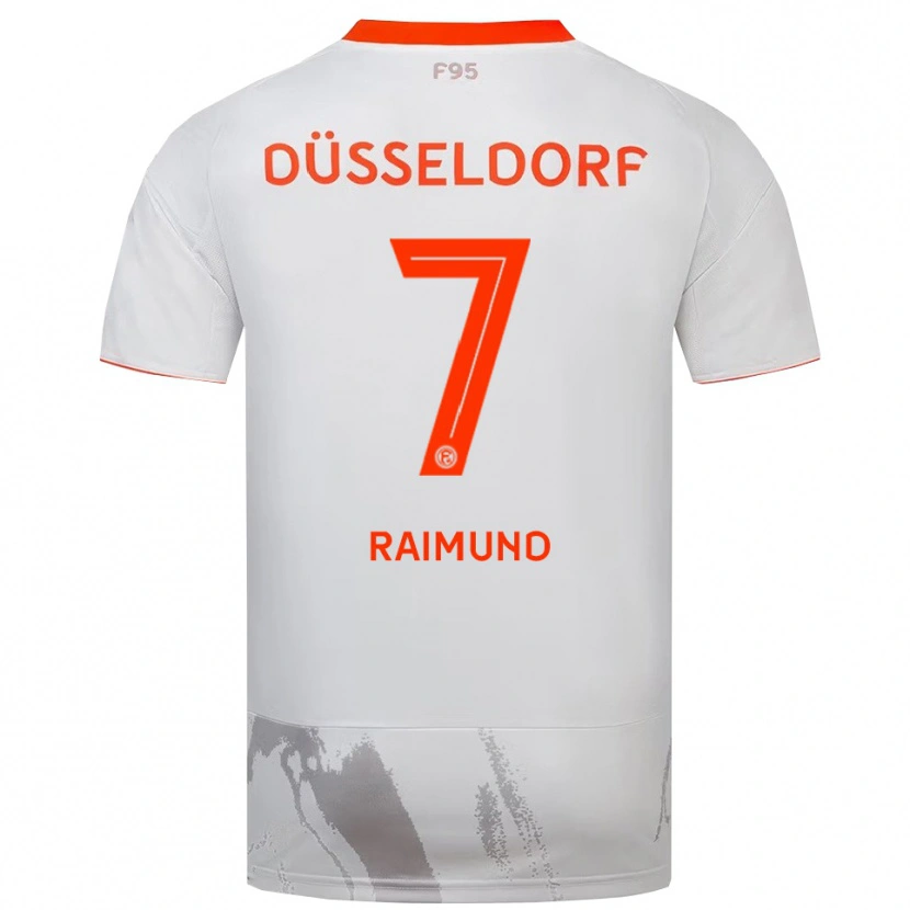 Danxen Heren Luca Raimund #7 Wit Oranje Uitshirt Uittenue 2025/26 T-Shirt