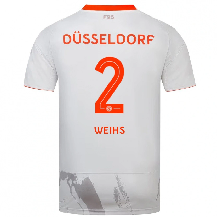 Danxen Heren Paul Weihs #2 Wit Oranje Uitshirt Uittenue 2025/26 T-Shirt