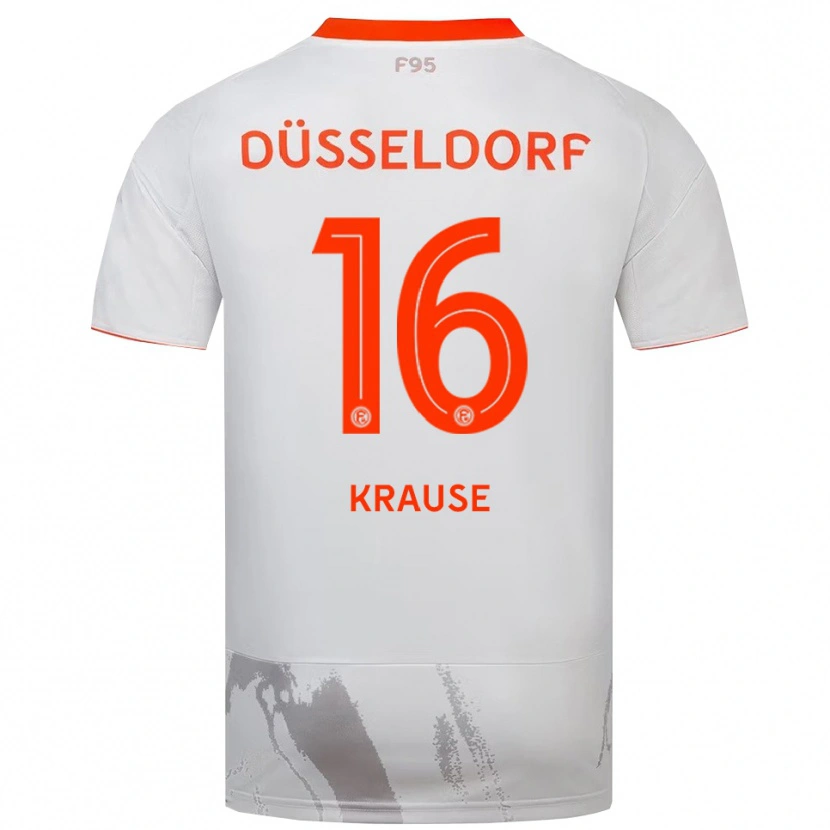 Danxen Heren Arno Krause #16 Wit Oranje Uitshirt Uittenue 2025/26 T-Shirt