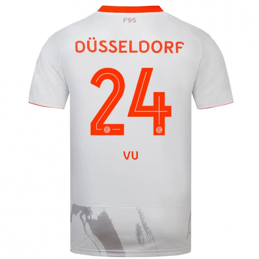 Danxen Heren Simon Vu #24 Wit Oranje Uitshirt Uittenue 2025/26 T-Shirt