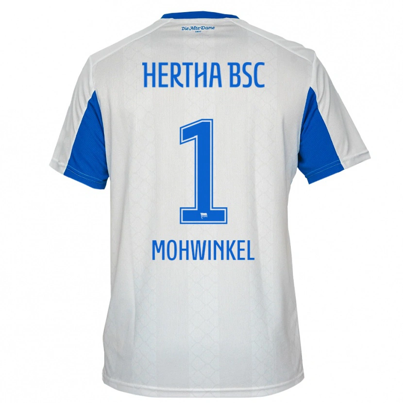 Danxen Heren Maximilian Mohwinkel #1 Wit Blauw Uitshirt Uittenue 2025/26 T-Shirt