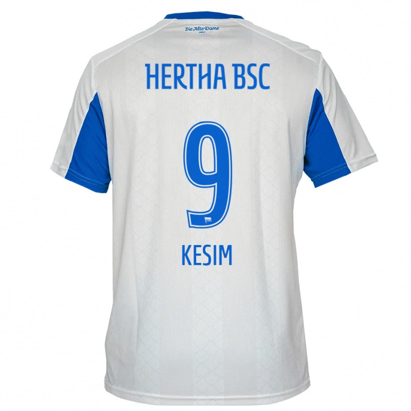 Danxen Heren Timur Kesim #9 Wit Blauw Uitshirt Uittenue 2025/26 T-Shirt