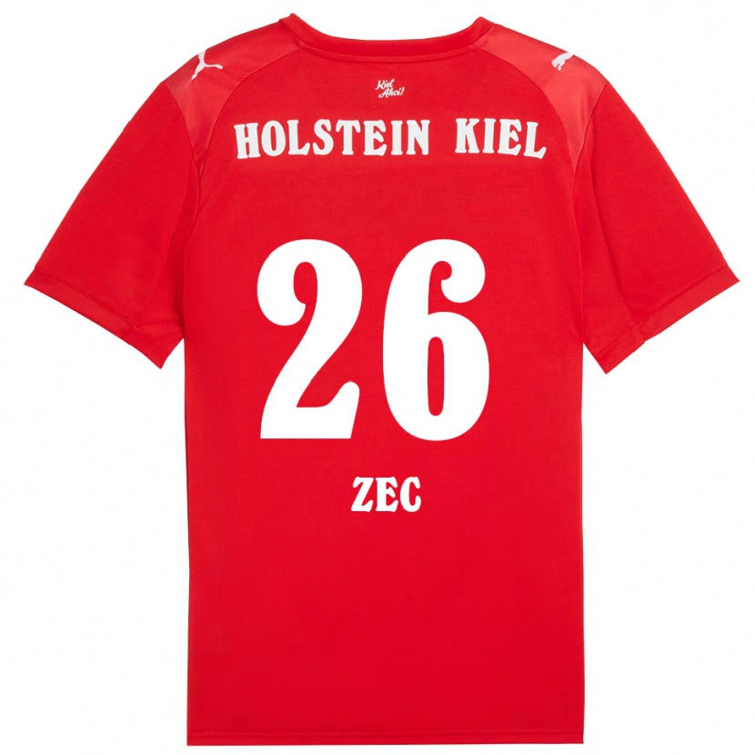Danxen Heren David Zec #26 Rood Blauw Uitshirt Uittenue 2025/26 T-Shirt