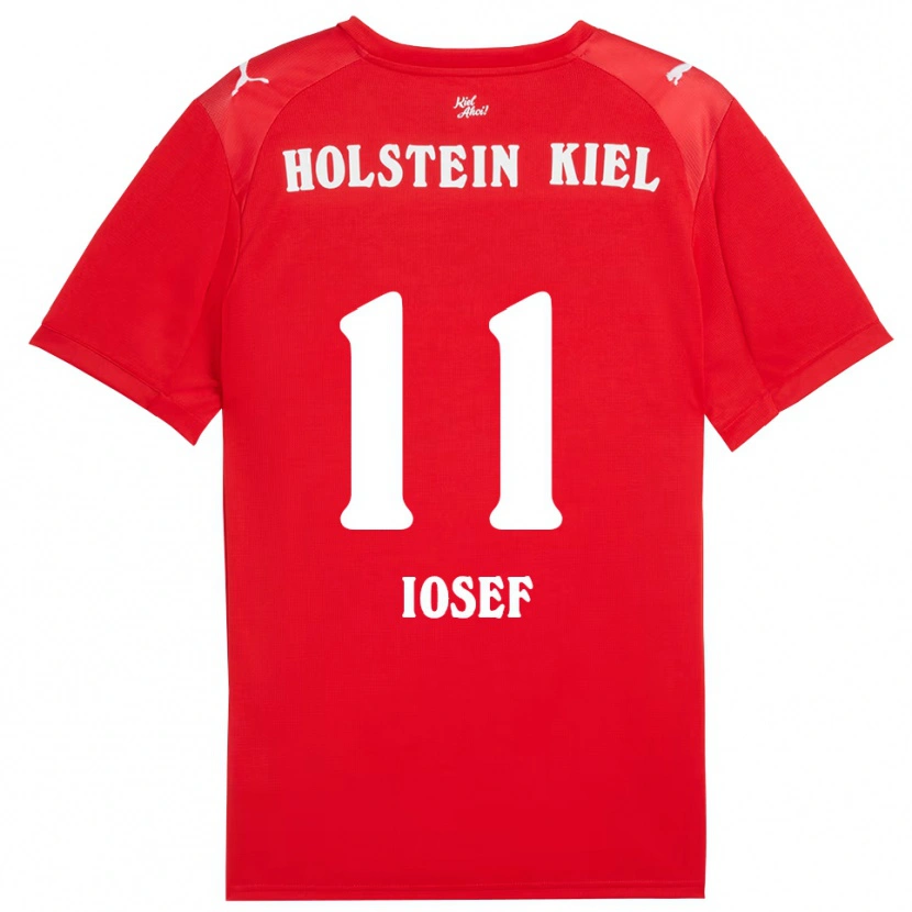 Danxen Heren Mark Iosef #11 Rood Blauw Uitshirt Uittenue 2025/26 T-Shirt