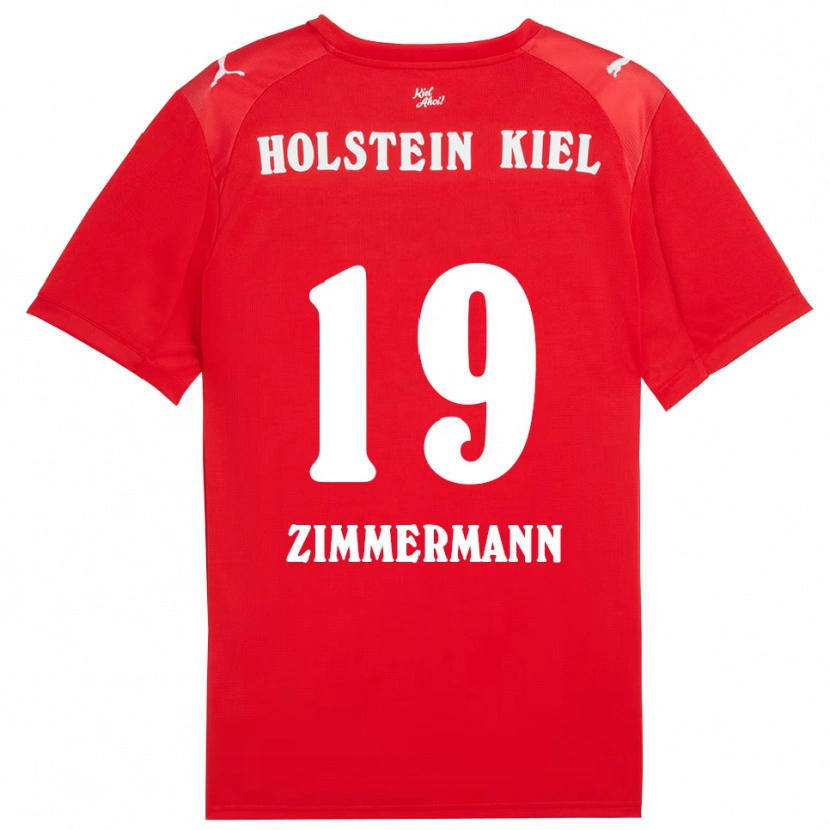 Danxen Heren Luiza Zimmermann #19 Rood Blauw Uitshirt Uittenue 2025/26 T-Shirt