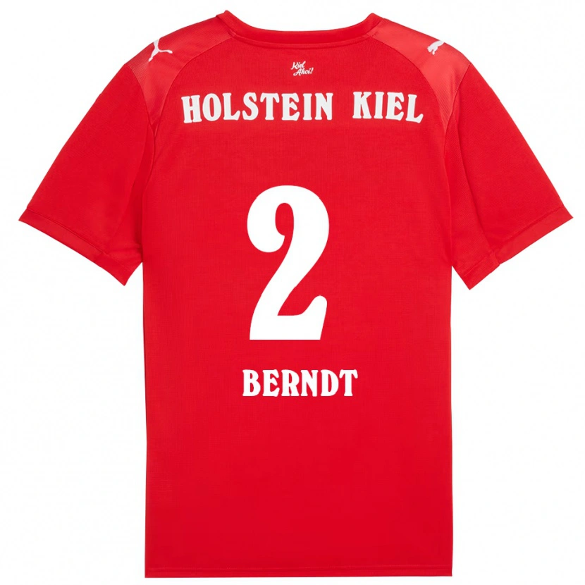 Danxen Heren Delf Berndt #2 Rood Blauw Uitshirt Uittenue 2025/26 T-Shirt