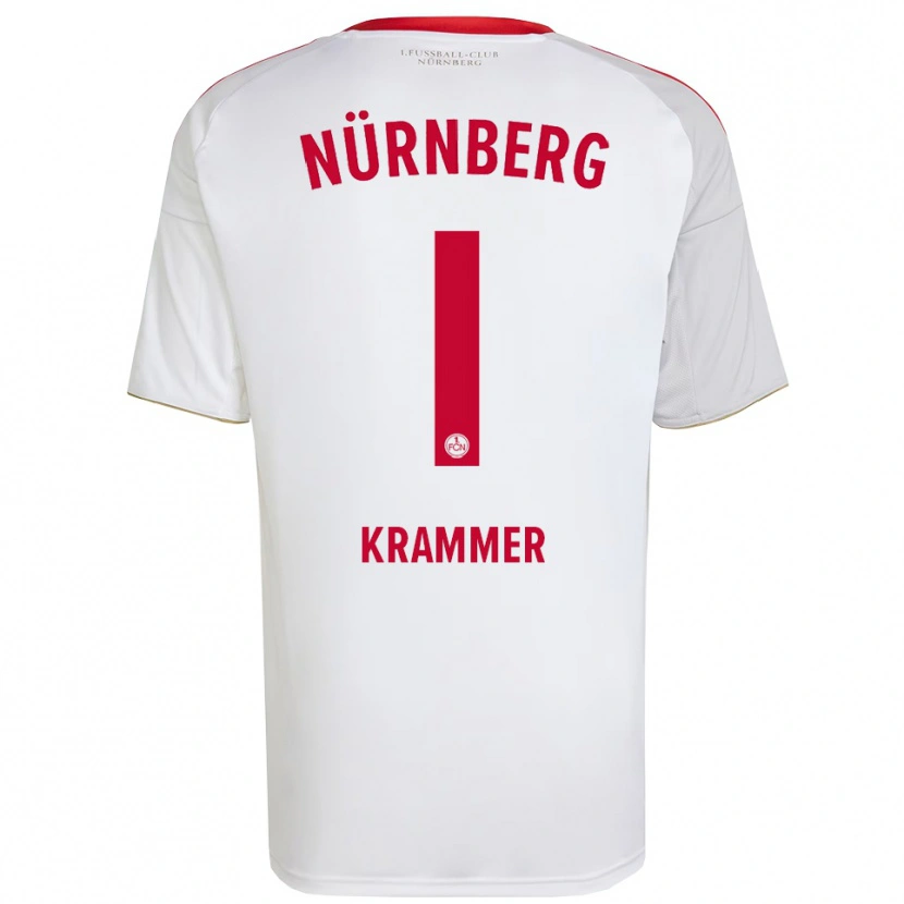 Danxen Heren Kristin Krammer #1 Wit Rood Uitshirt Uittenue 2025/26 T-Shirt