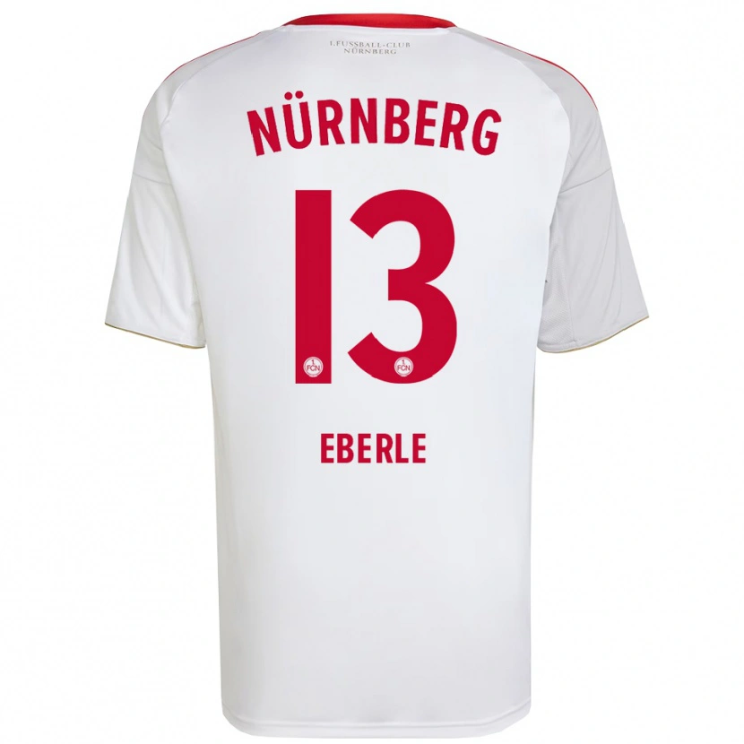 Danxen Heren Leo Eberle #13 Wit Rood Uitshirt Uittenue 2025/26 T-Shirt