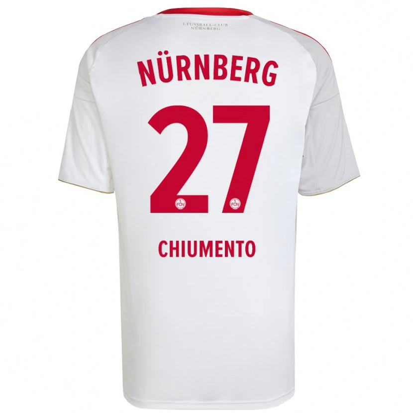 Danxen Heren Levin Chiumento #27 Wit Rood Uitshirt Uittenue 2025/26 T-Shirt