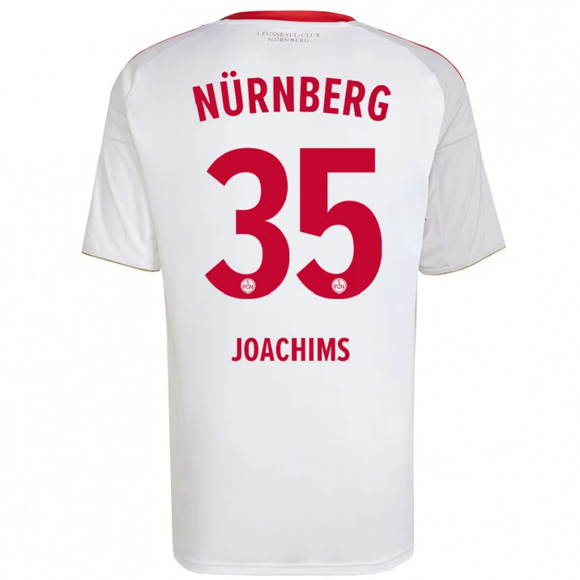 Danxen Heren Simon Joachims #35 Wit Rood Uitshirt Uittenue 2025/26 T-Shirt