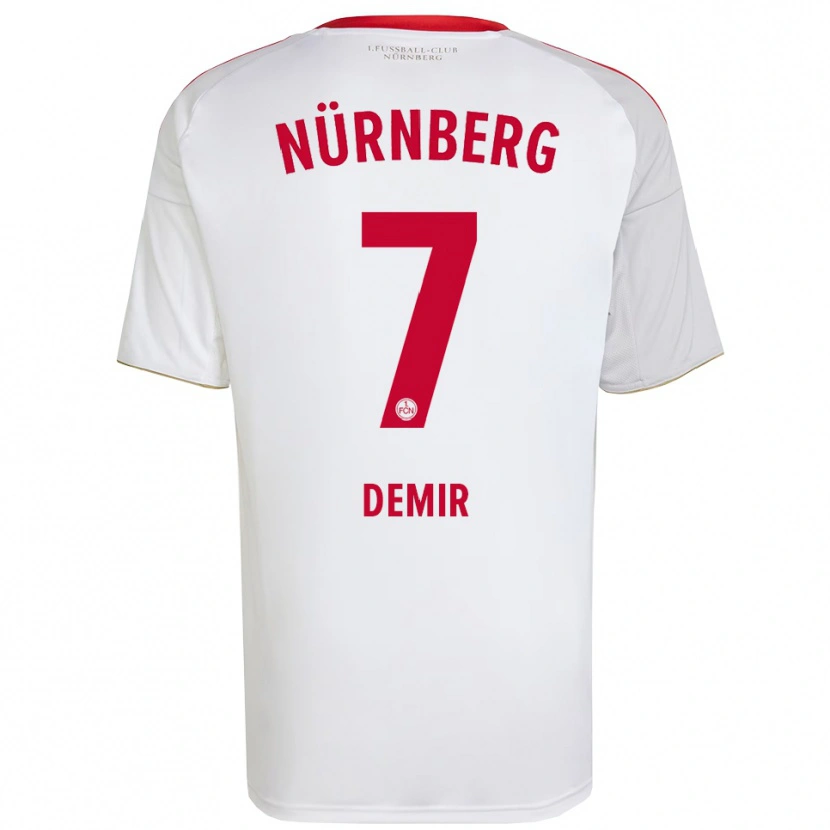 Danxen Heren Ari Demir #7 Wit Rood Uitshirt Uittenue 2025/26 T-Shirt