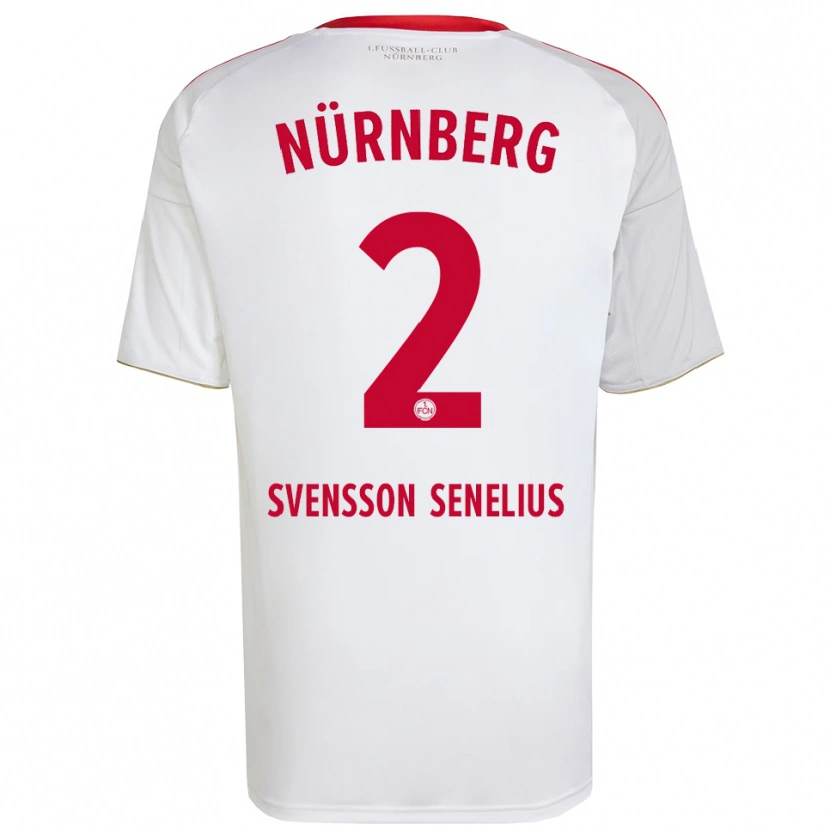 Danxen Heren Klara Svensson Senelius #2 Wit Rood Uitshirt Uittenue 2025/26 T-Shirt