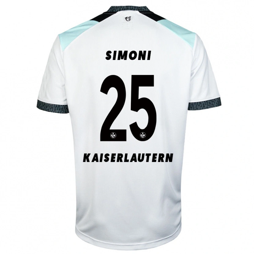 Danxen Heren Simon Simoni #25 Wit Zwart Uitshirt Uittenue 2025/26 T-Shirt