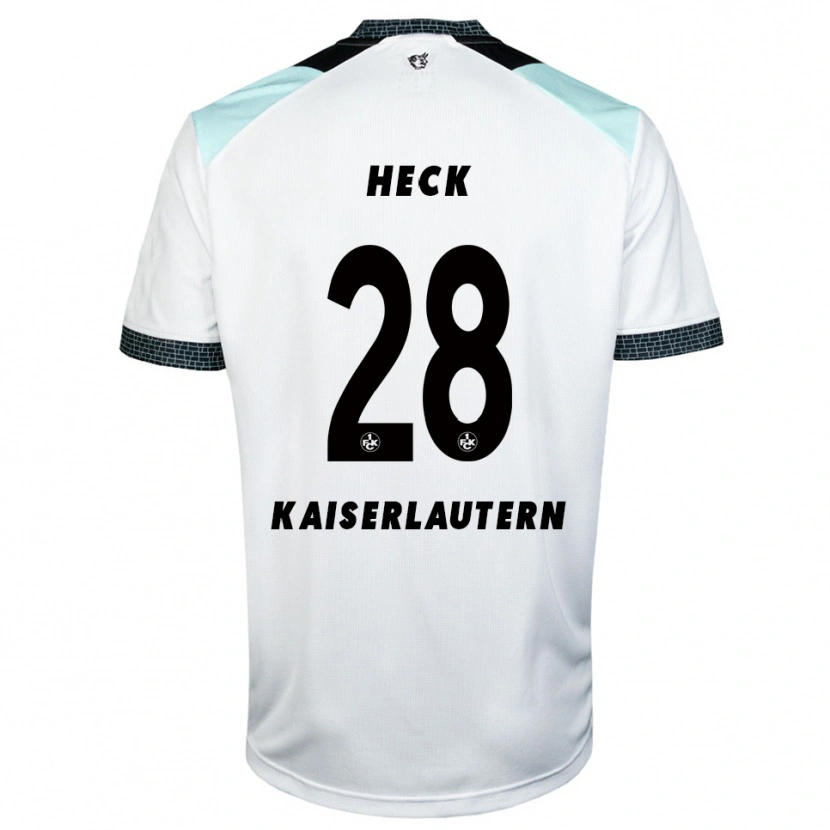 Danxen Heren Fabian Heck #28 Wit Zwart Uitshirt Uittenue 2025/26 T-Shirt