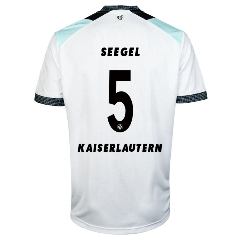 Danxen Heren Mika Seegel #5 Wit Zwart Uitshirt Uittenue 2025/26 T-Shirt
