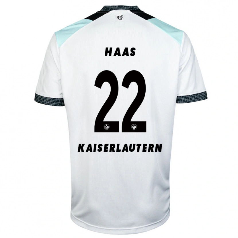 Danxen Heren Mika Haas #22 Wit Zwart Uitshirt Uittenue 2025/26 T-Shirt