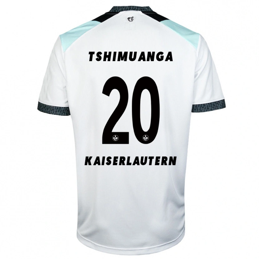 Danxen Heren Aaron Tshimuanga #20 Wit Zwart Uitshirt Uittenue 2025/26 T-Shirt