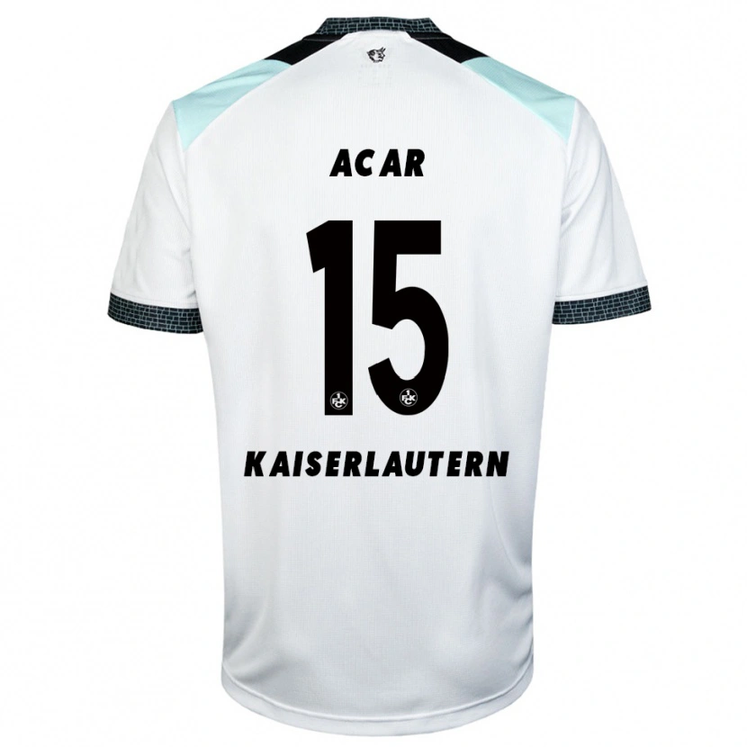 Danxen Heren Samet Acar #15 Wit Zwart Uitshirt Uittenue 2025/26 T-Shirt