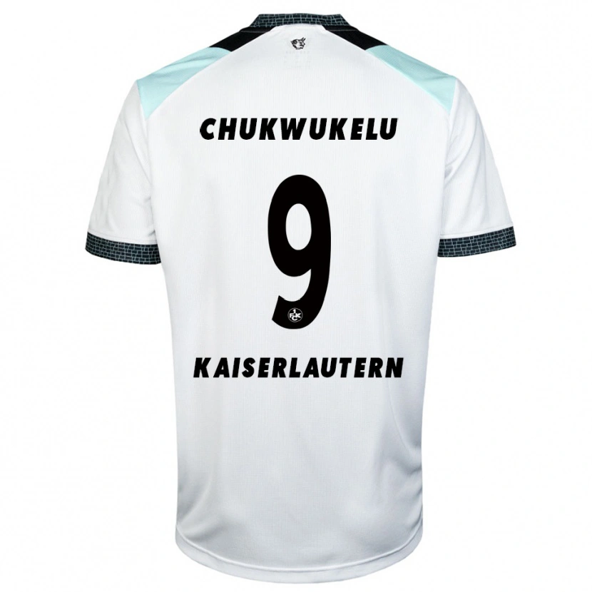 Danxen Heren Chinedu Chukwukelu #9 Wit Zwart Uitshirt Uittenue 2025/26 T-Shirt