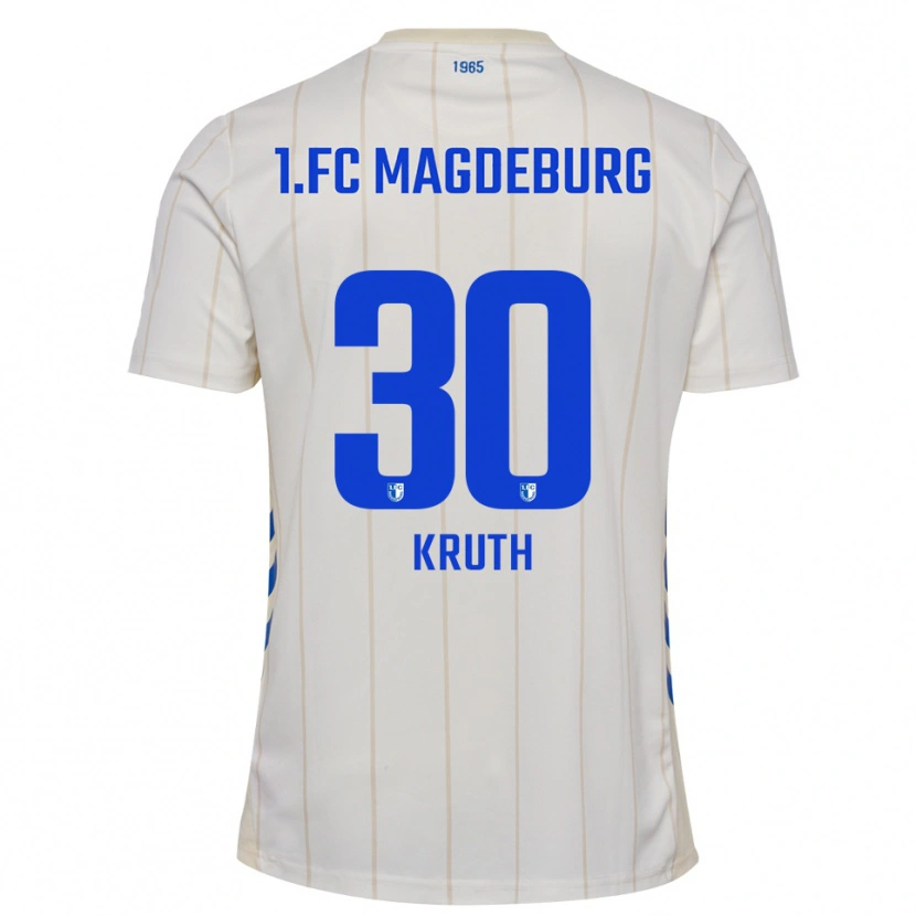 Danxen Heren Noah Kruth #30 Wit Blauw Uitshirt Uittenue 2025/26 T-Shirt