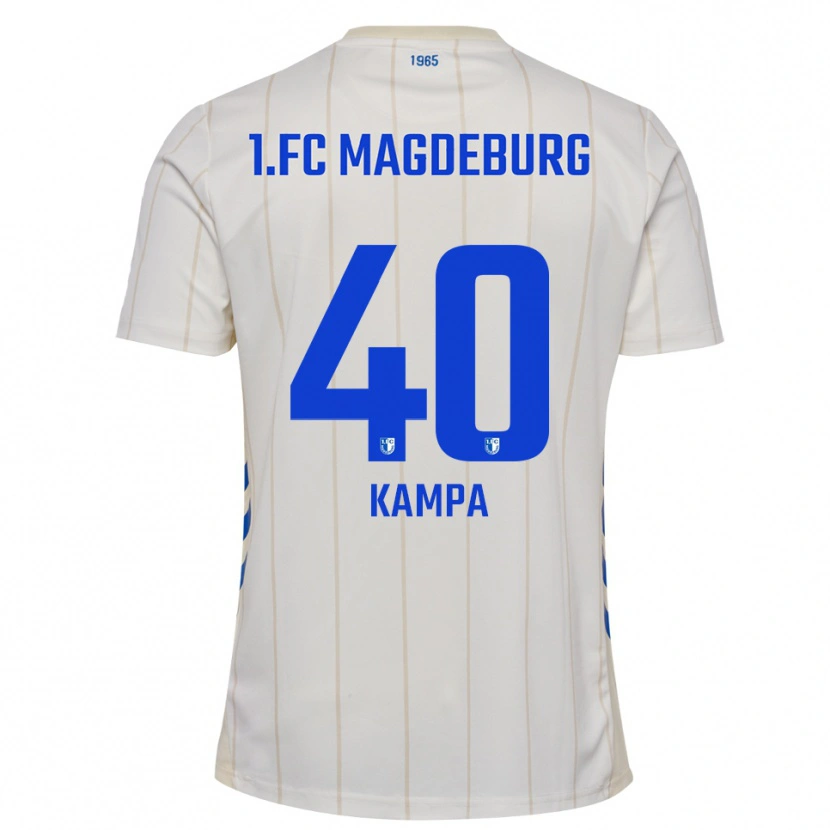 Danxen Heren Robert Kampa #40 Wit Blauw Uitshirt Uittenue 2025/26 T-Shirt